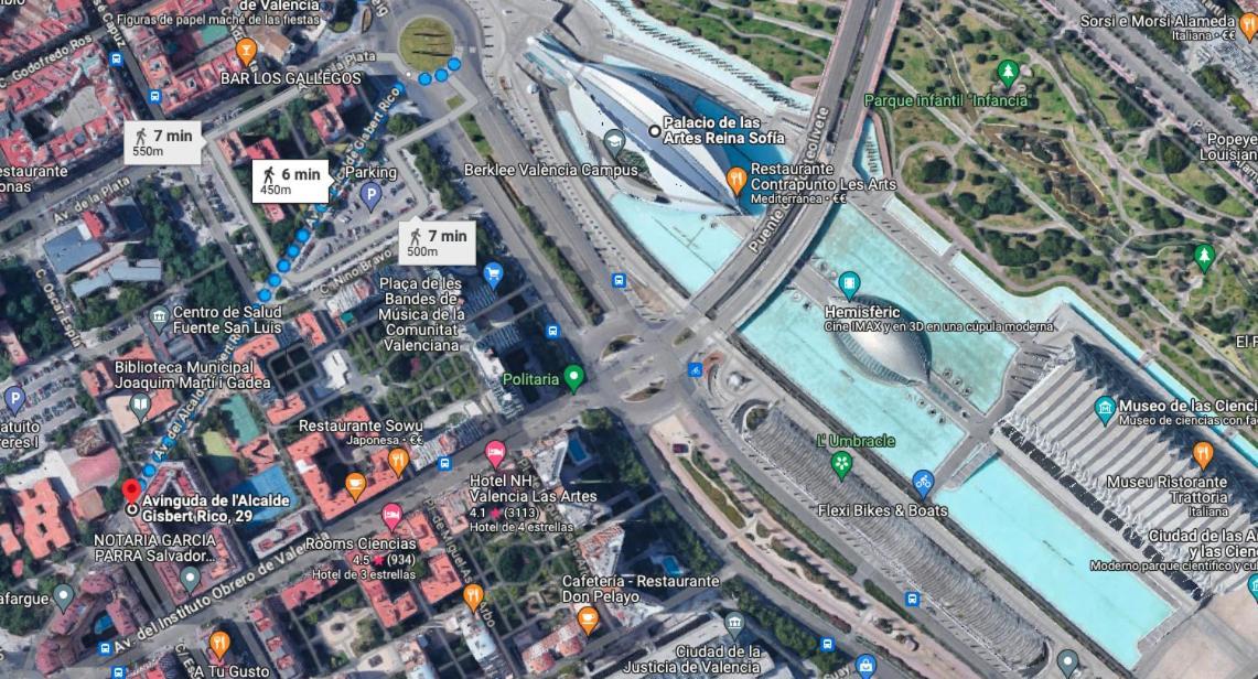 Ferienwohnung 10 Pax, Ac, Wifi Gratis, Ciudad Artes Y Ciencias Valencia Exterior foto